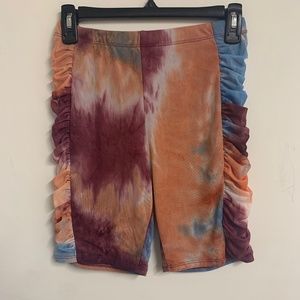 Fashion Nova Multicolor Ruched Shorts